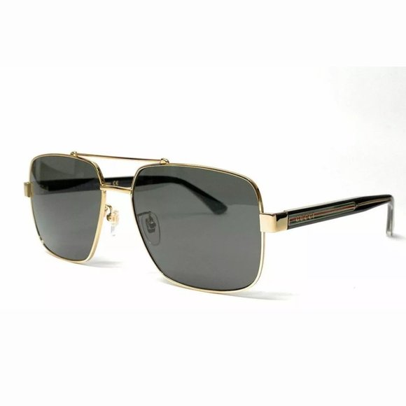 Gucci Men's Gold Rectangle Sunglasses! - Picture 1 of 3